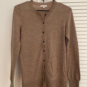 Gap Camel Wool Cardigan